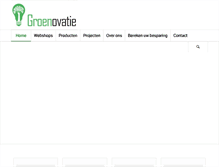 Tablet Screenshot of groenovatie.com